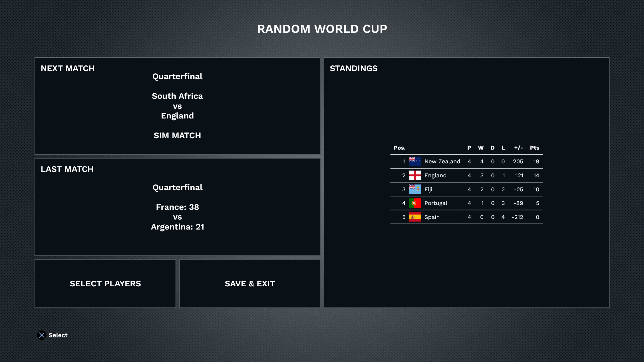 Random World Cup